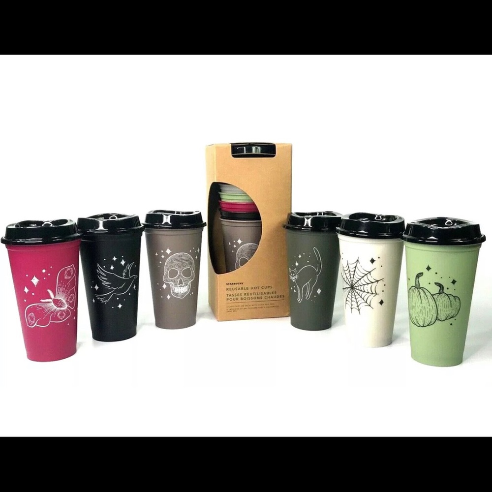 Starbucks 6-Pack Reusable Hot Cups 2019 New